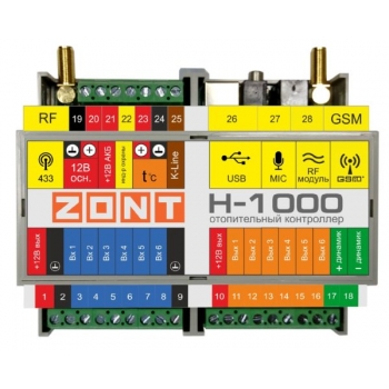 Универсальный контроллер ZONT H-1000.01 - ML00003590 Универсальный контроллер ZONT H-1000.01 - ML00003590